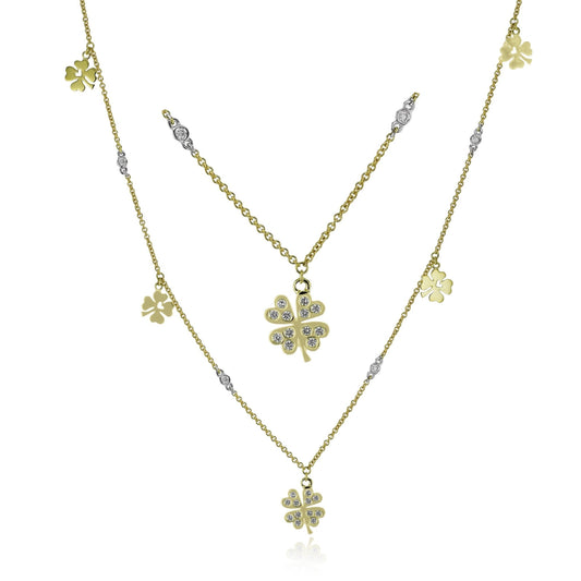 Necklace in 18k Gold with Diamonds