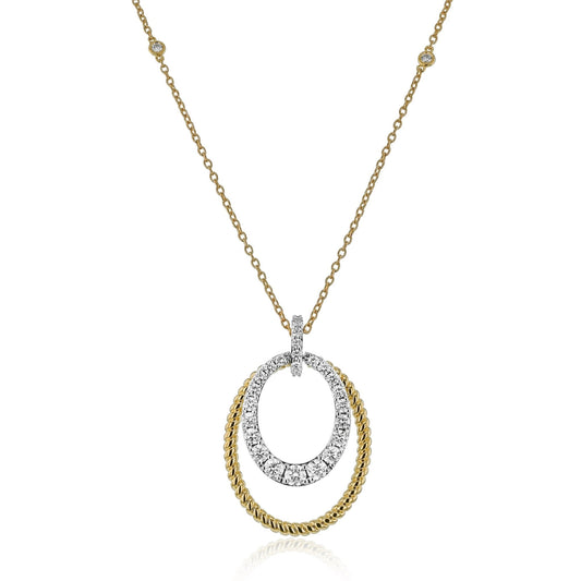 Pendant in 18k Gold with Diamonds