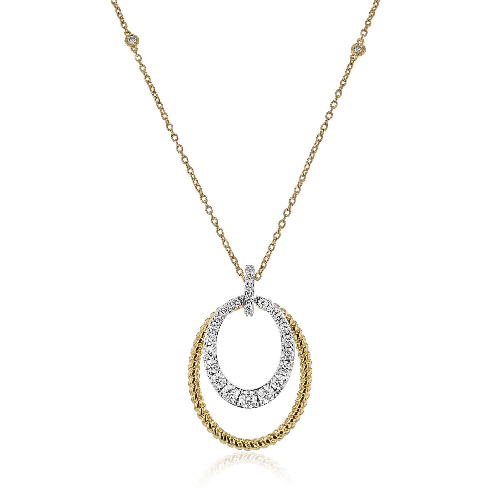 Pendant in 18k Gold with Diamonds