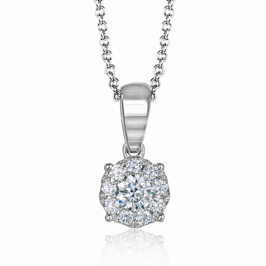 Pendant in 18k Gold with Diamonds