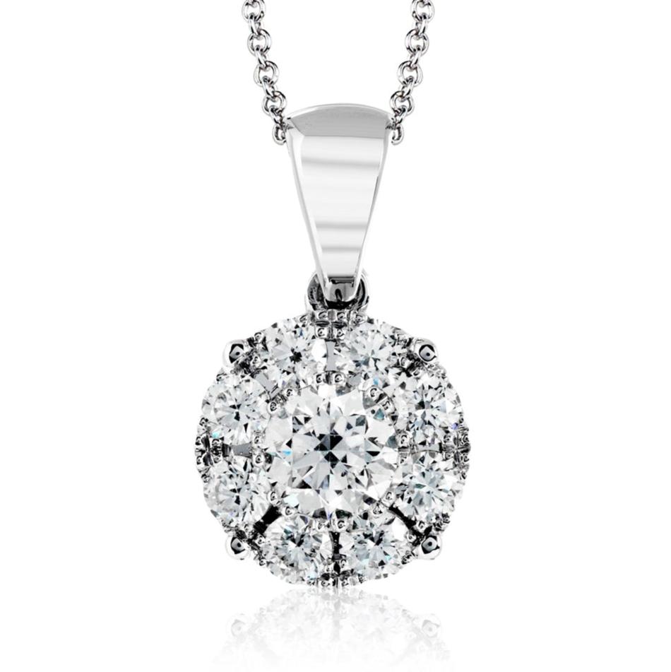 Pendant Necklace in 18k Gold with Diamonds