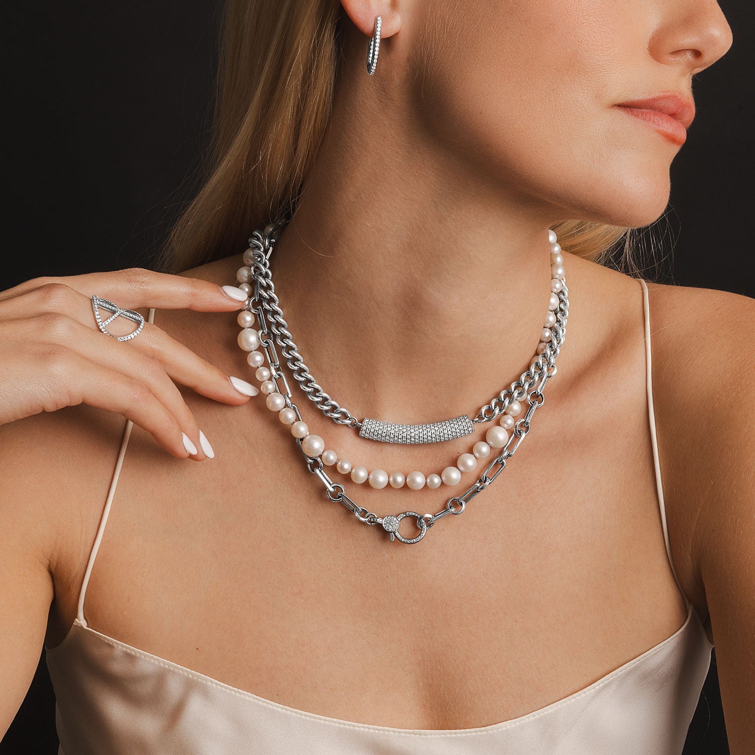 Short Soho Chain Layering Necklace - 17", 18", 20", 22"