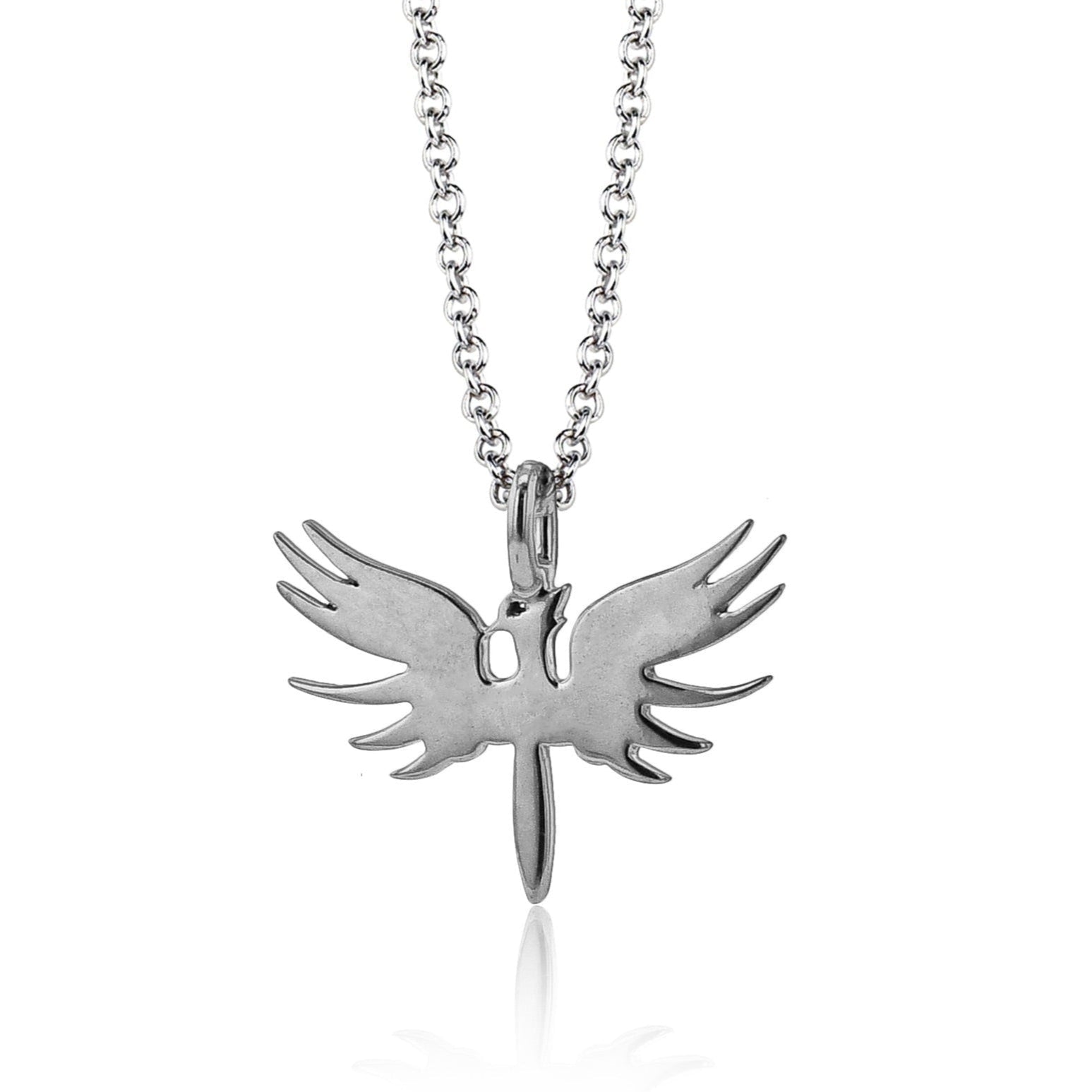 Phoenix Pendant Necklace in Sterling Silver