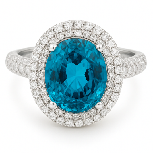 Philip Zahm Blue Zircon ring Watch CR3718WBLZ