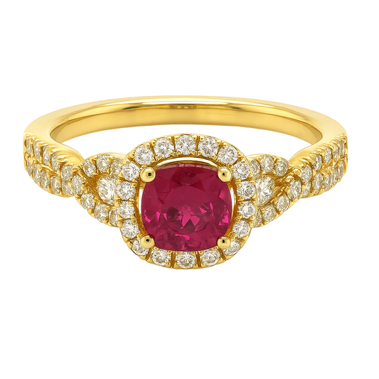 Philip Zahm 18kt yellow gold ring CR6618YRBY