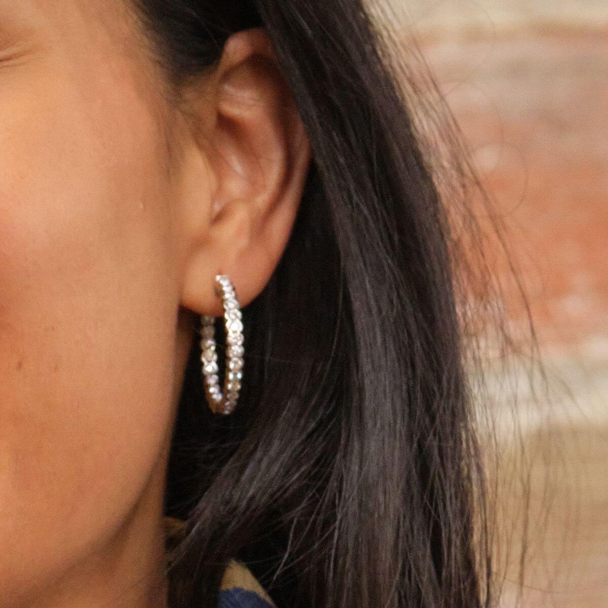 Paloma Inside-Out Diamond Hoops