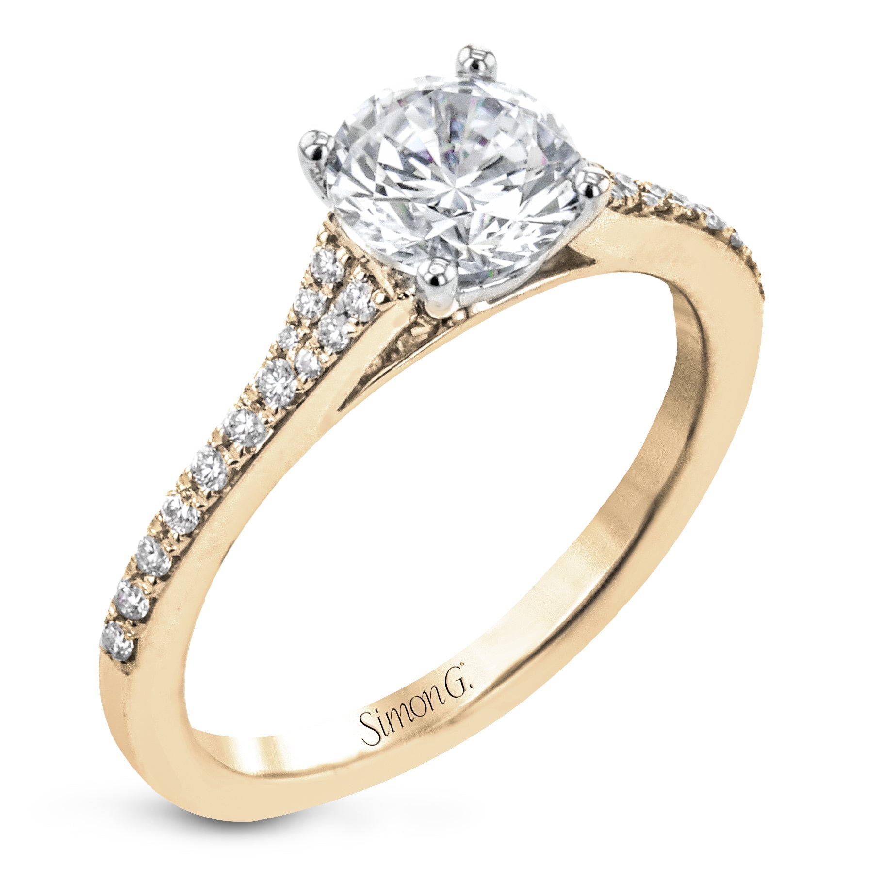 round-cut-engagement-ring-in-18k-gold-with-diamonds