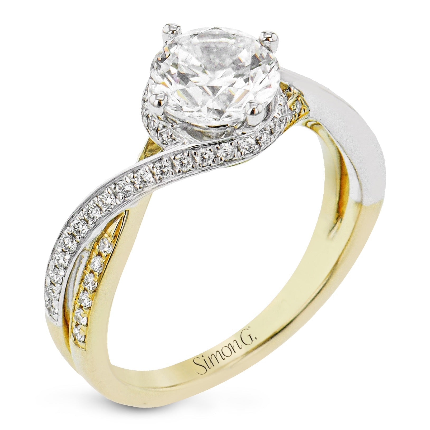 round-cut-engagement-ring-in-18k-gold-with-diamonds