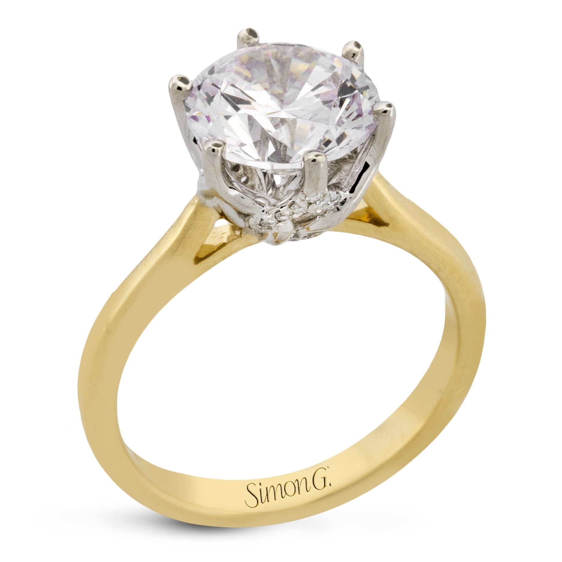 round-cut-engagement-ring-in-18k-gold-with-diamonds
