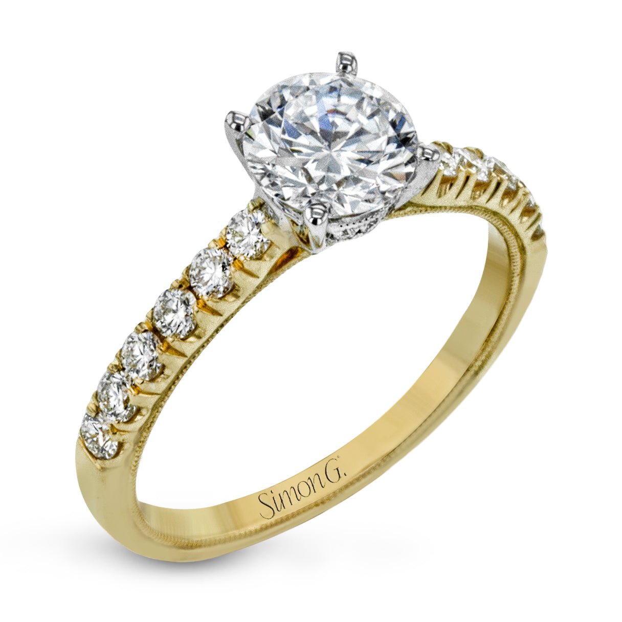 round-cut-engagement-ring-in-18k-gold-with-diamonds