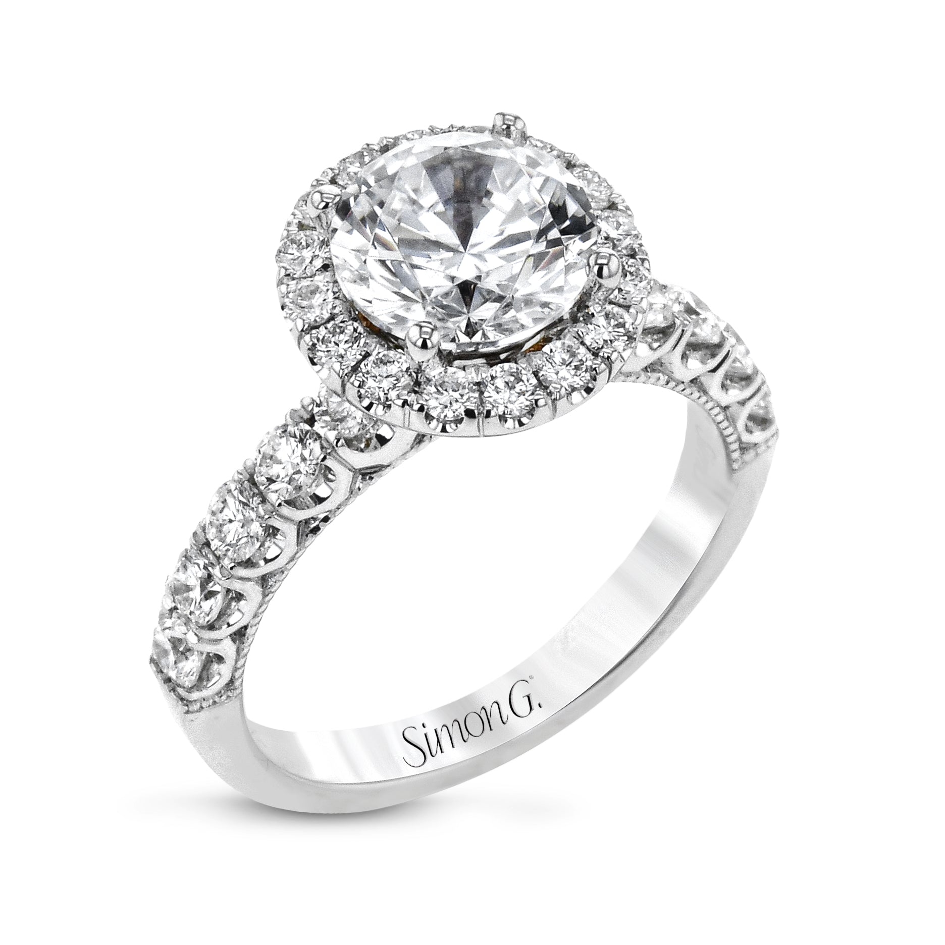 round-cut-halo-engagement-ring-in-18k-gold-with-diamonds