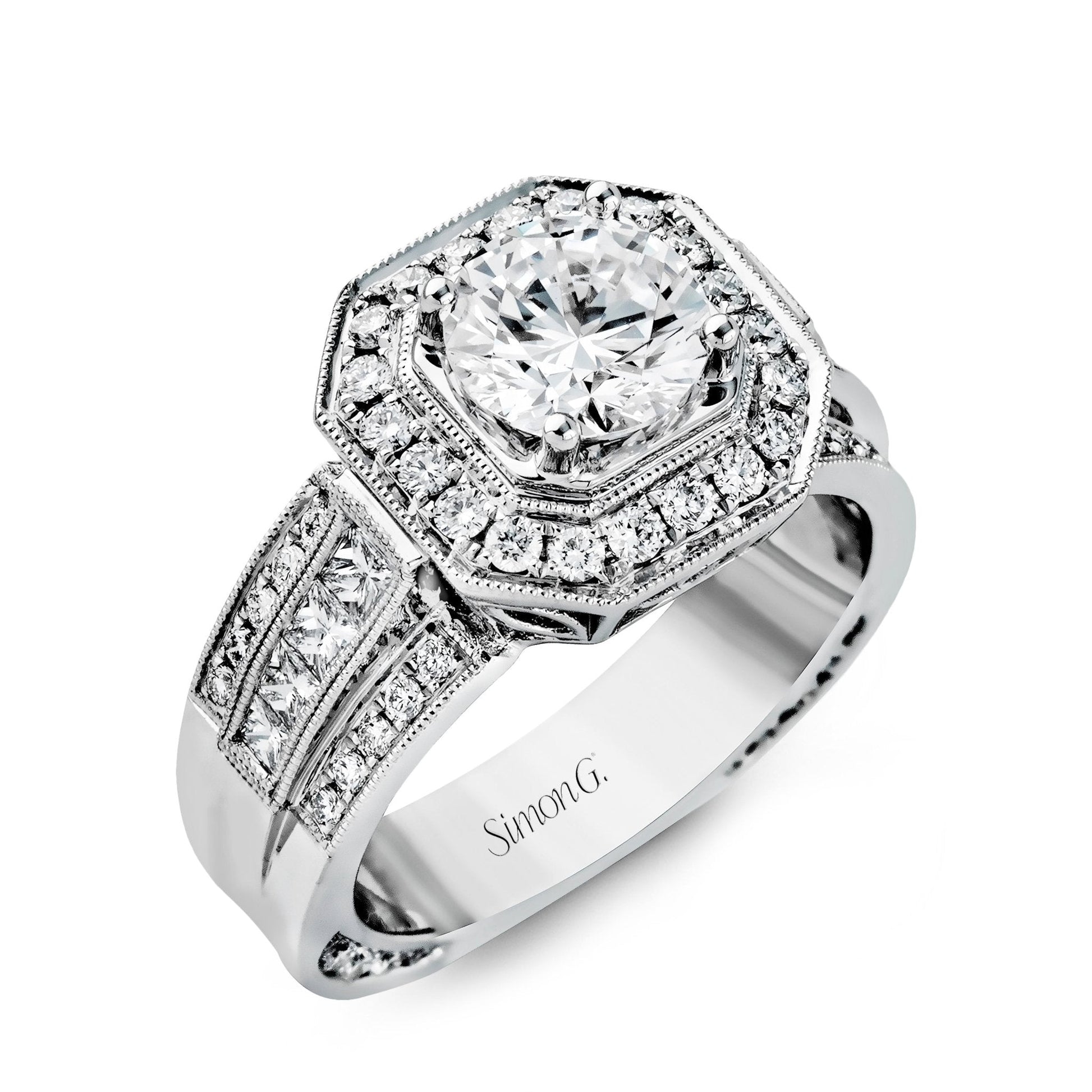 round-cut-halo-engagement-ring-in-18k-gold-with-diamonds