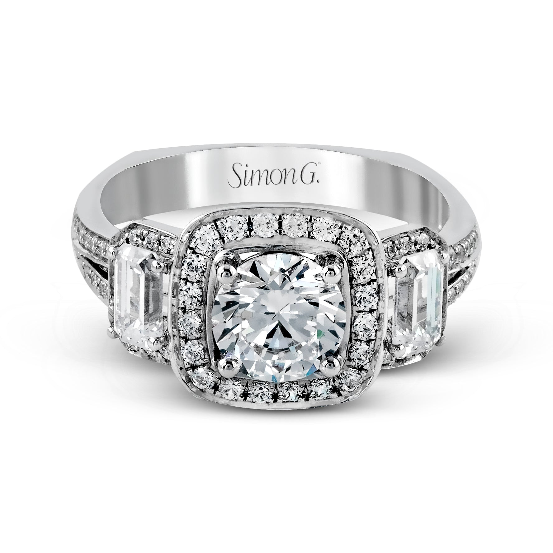 round-cut-three-stone-halo-engagement-ring-in-18k-gold-with-diamonds