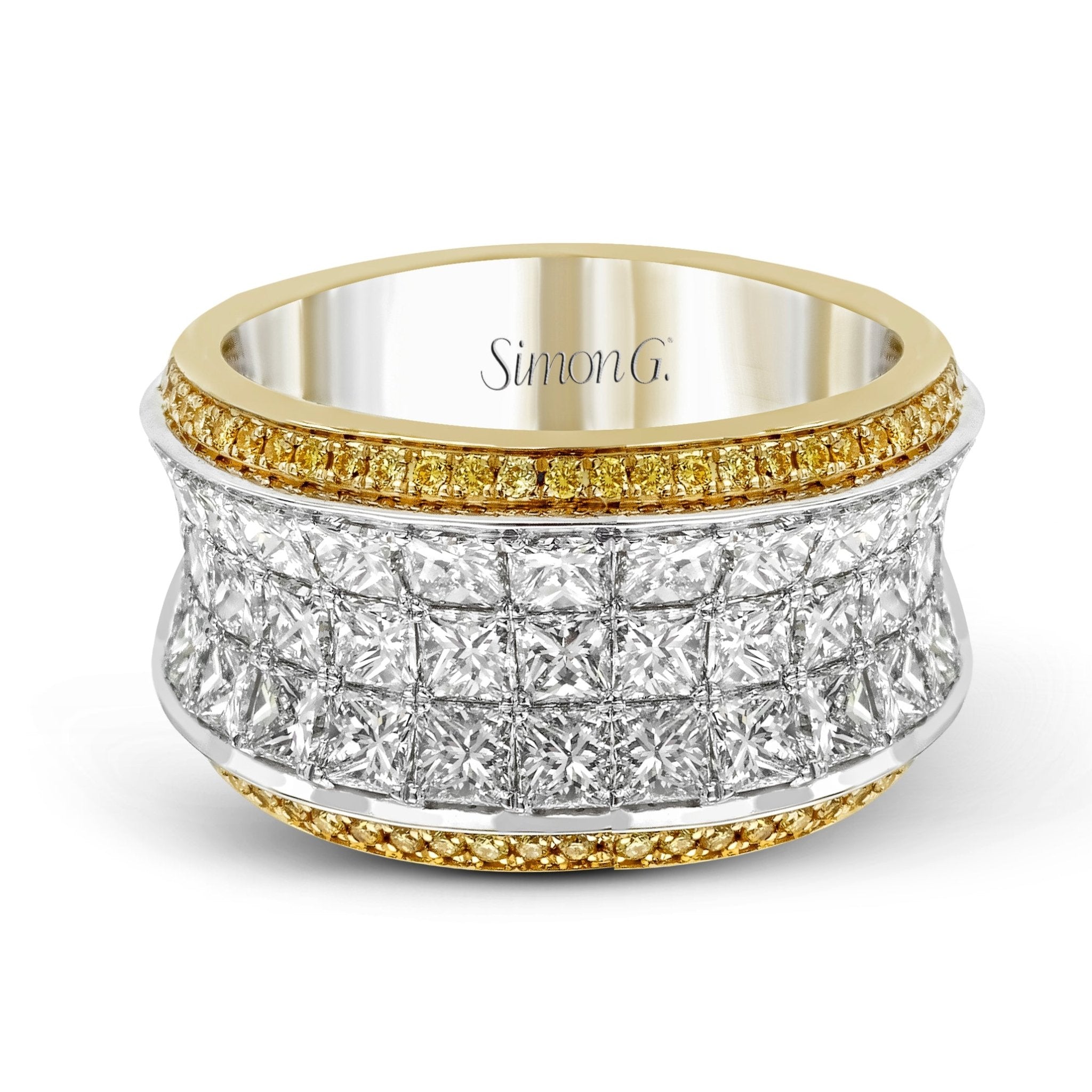 Simon-Set Anniversary Ring In 18k Gold With Diamonds