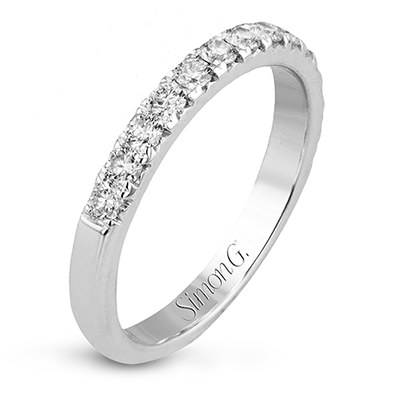 Wedding Band in 18k Gold with Diamonds