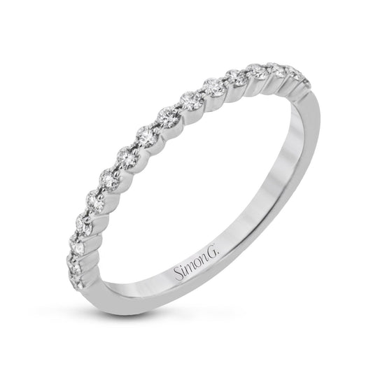 Wedding Band in 18k Gold with Diamonds