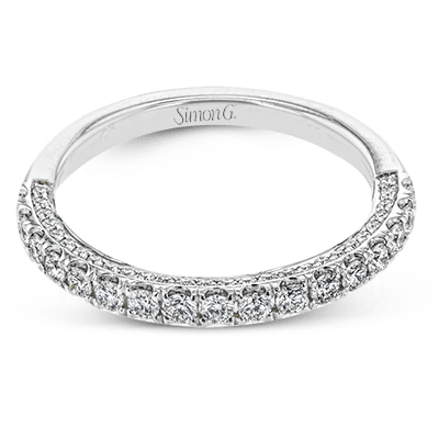 Wedding Band in 18k Gold with Diamonds