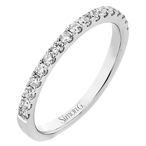 Wedding Band in 18k Gold with Diamonds