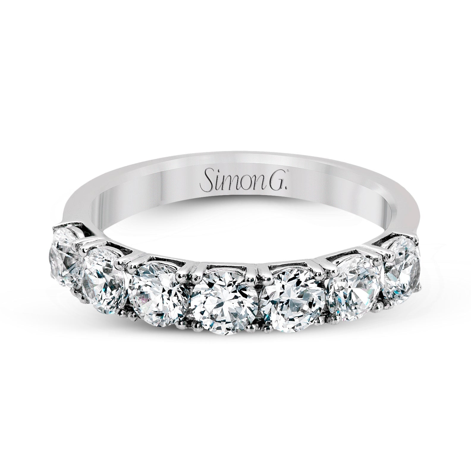 Wedding Band In 18k Gold With Diamonds