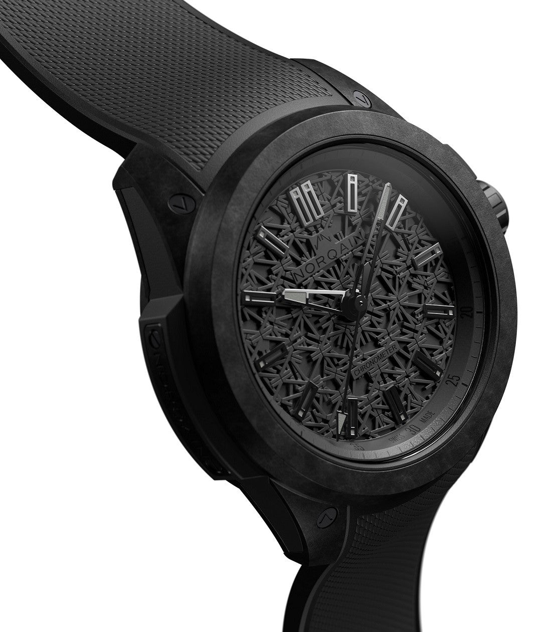 NORQAIN INDEPENDENCE WILD ONE ALL BLACK WATCH, 42MM BLACK DIAL, NNQ3000QBT1A/T002/3W1BR.20BQ