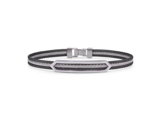 ALOR Stainless Steel Two-tone Precious Metal Bracelet  04-18-1076-00