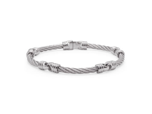 ALOR Stainless Steel Silver Precious Metal Bracelet  06-32-0955-00