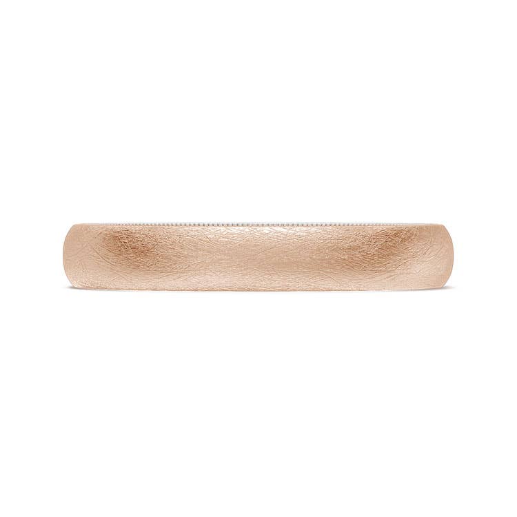 TACORI Couple | Classic Two-Tone Rounded Wedding Band in Brushed Finish 15535RWBLG