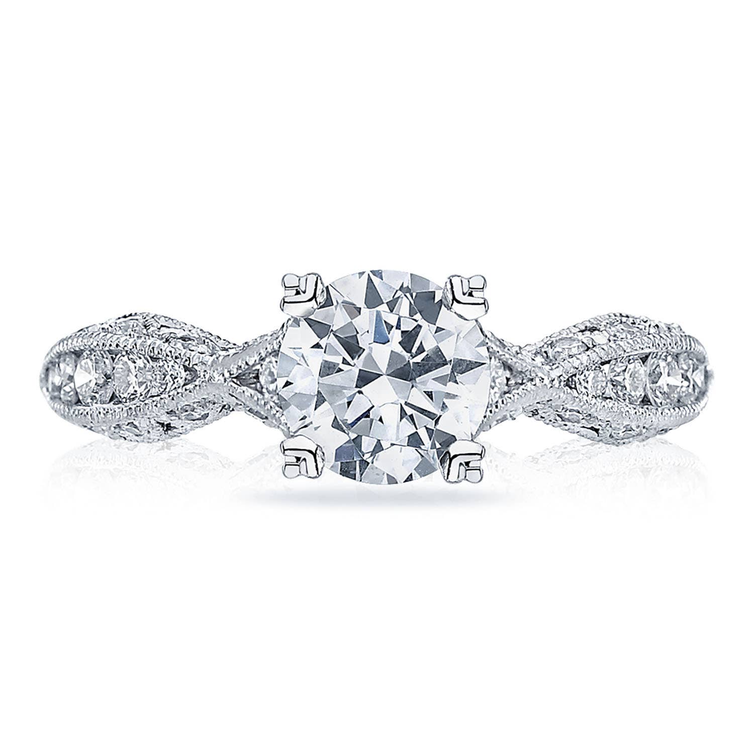 Classic Crescent | Round Solitaire Engagement Ring 2578RD6512