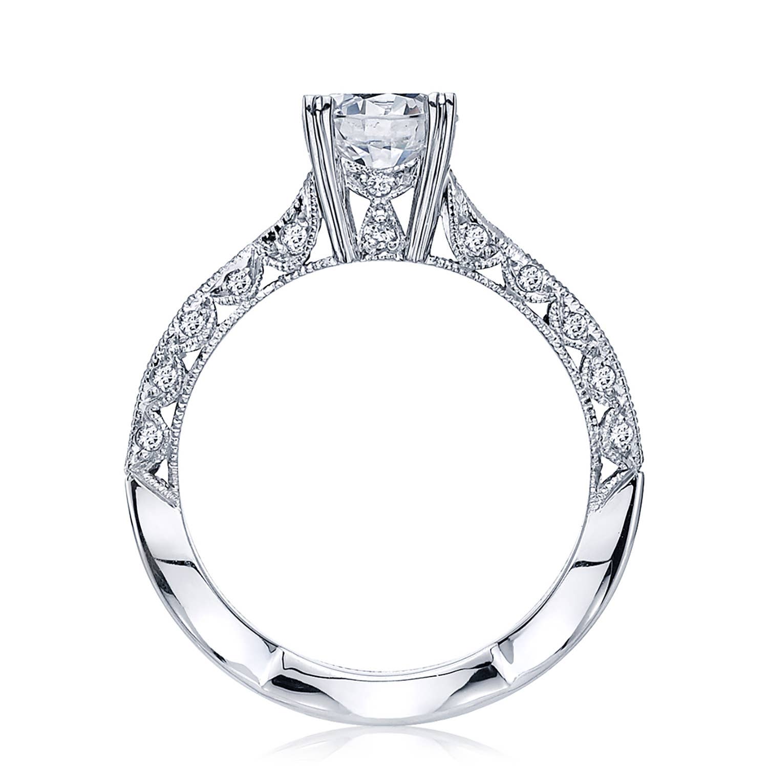 Classic Crescent | Round Solitaire Engagement Ring 2578RD6512