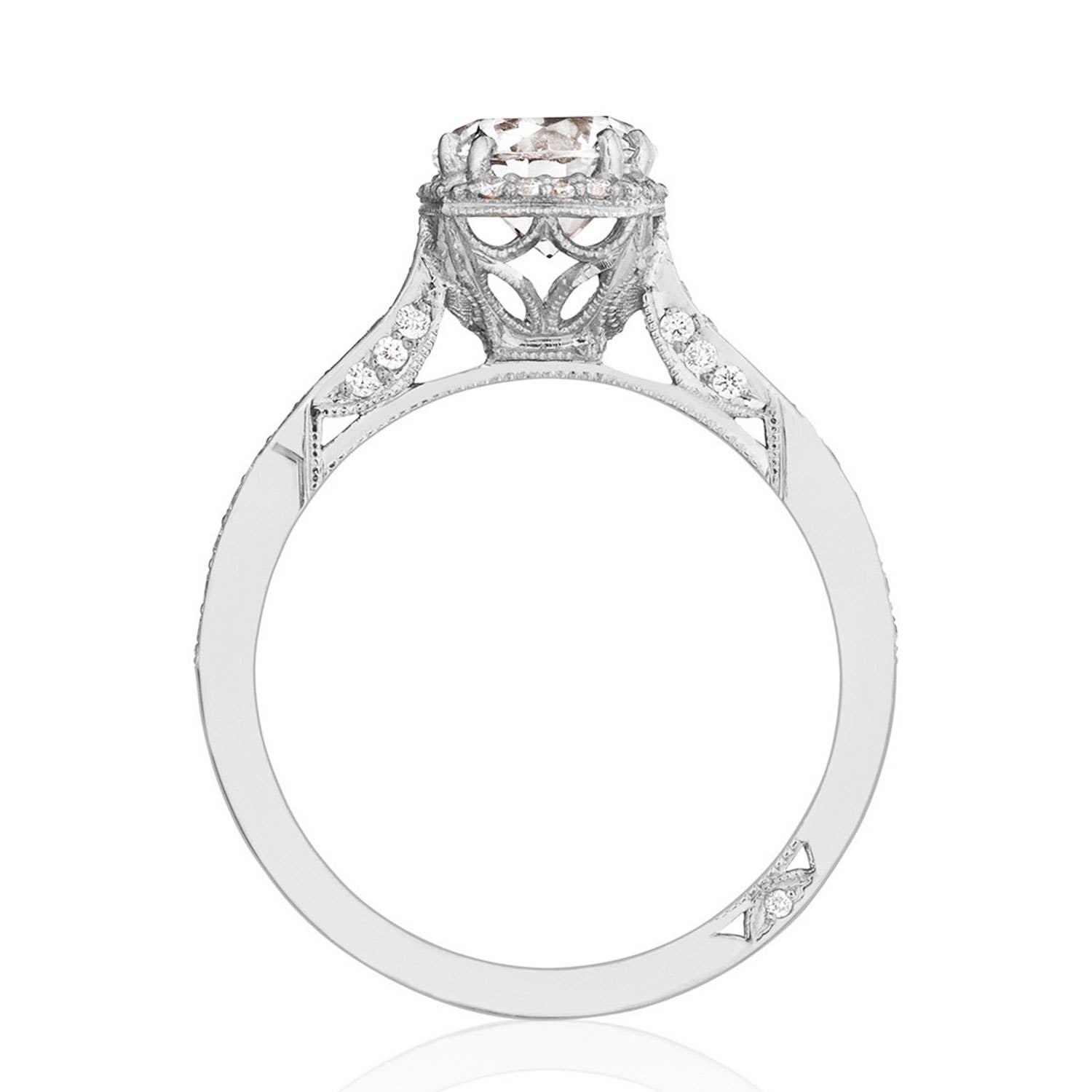 Dantela | Round Bloom Engagement Ring 2620RDSMP