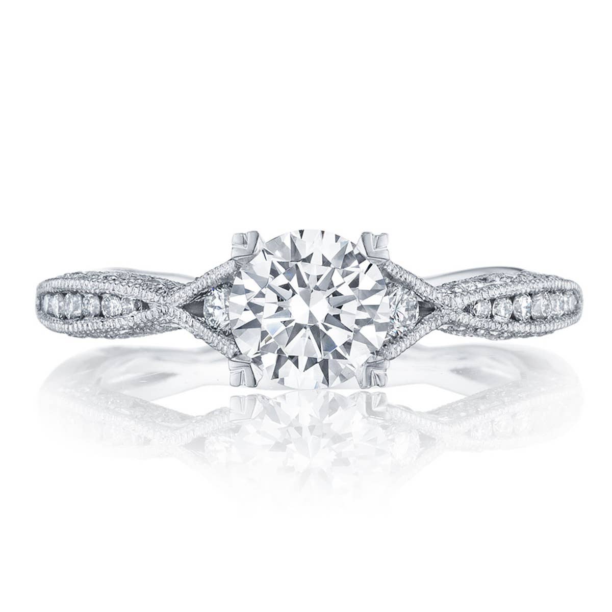 Classic Crescent | Round Solitaire Engagement Ring 2645RD612