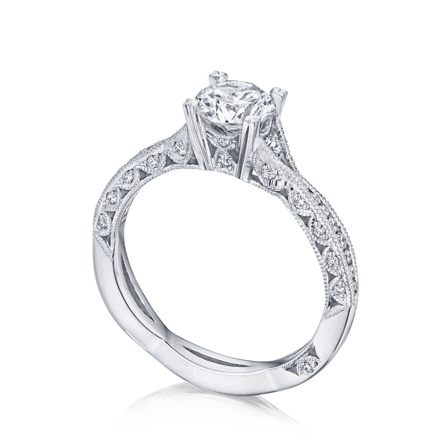 Classic Crescent | Round Solitaire Engagement Ring 2645RD612