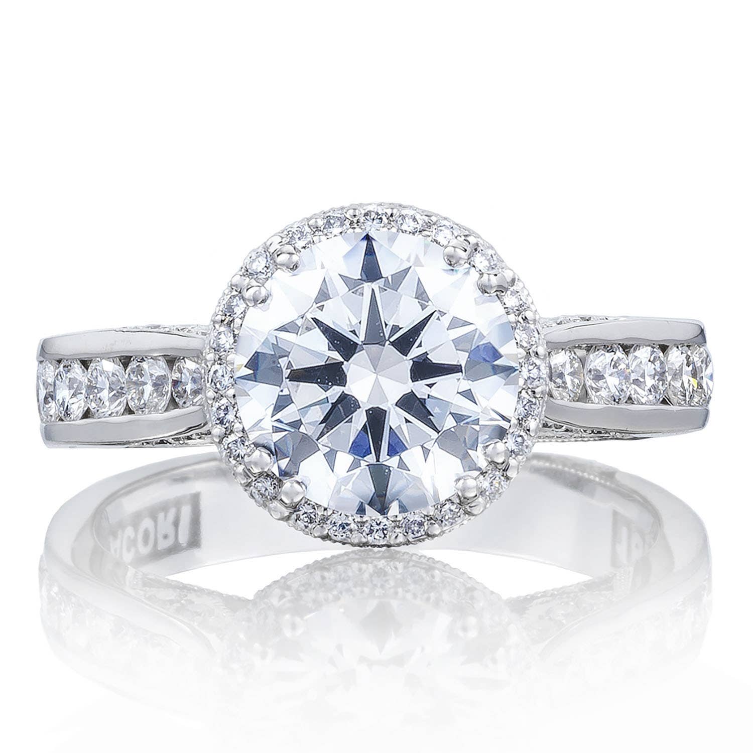 Dantela | Round with Cushion Bloom Engagement Ring 2646-35RDR8