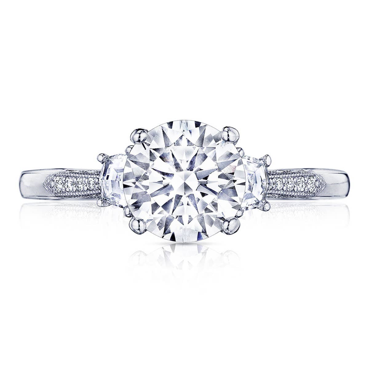 Simply TACORI | Round 3-Stone Engagement Ring 2659RD65