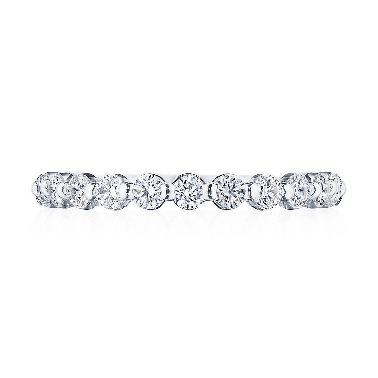 Sculpted Crescent | Two-Prong Diamond Band 266625B12