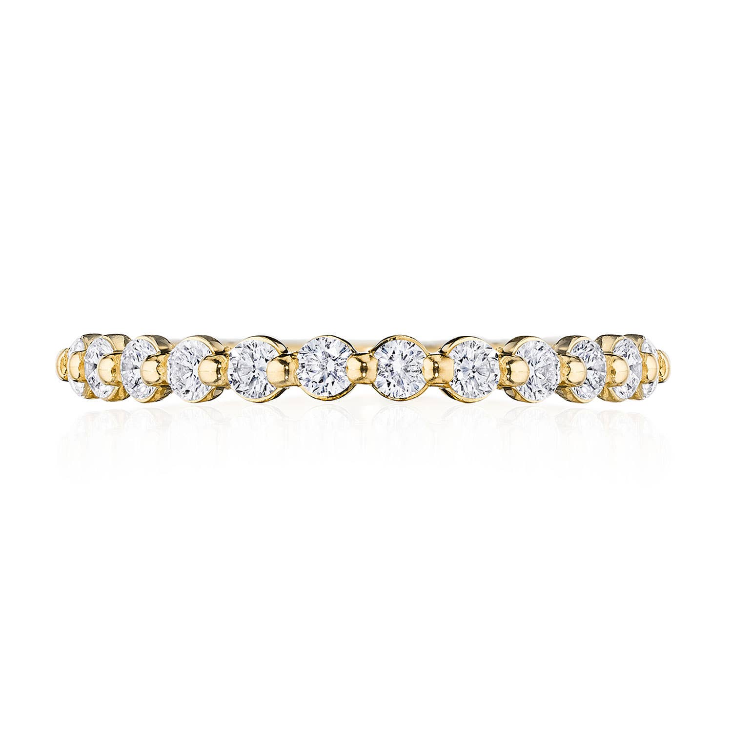 Sculpted Crescent | Two-Prong Diamond Band 2666B12Y