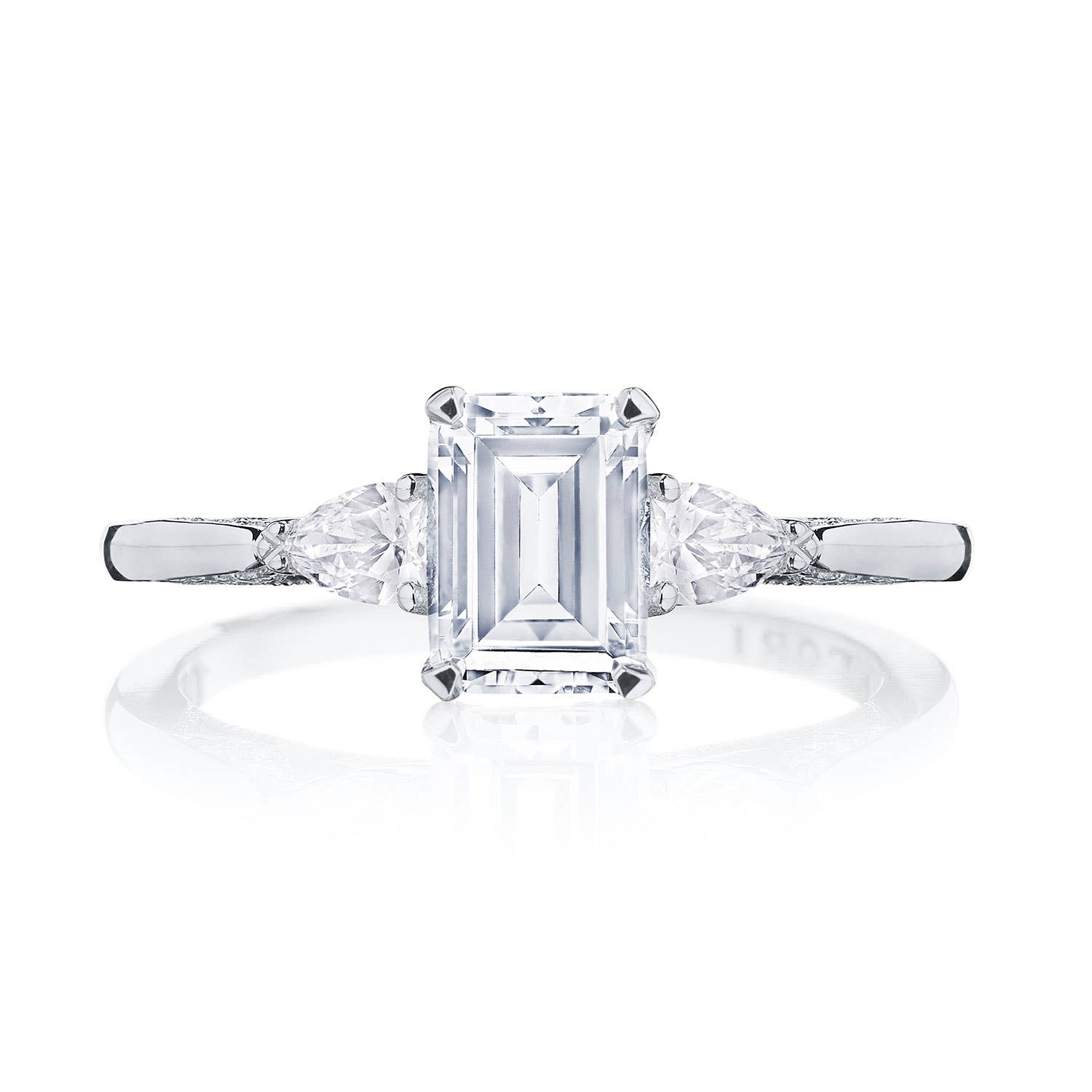 Simply TACORI | Emerald 3-Stone Engagement Ring 2668EC7X5