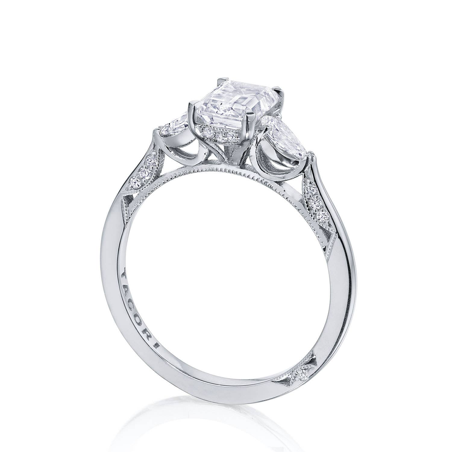Simply TACORI | Emerald 3-Stone Engagement Ring 2668EC7X5