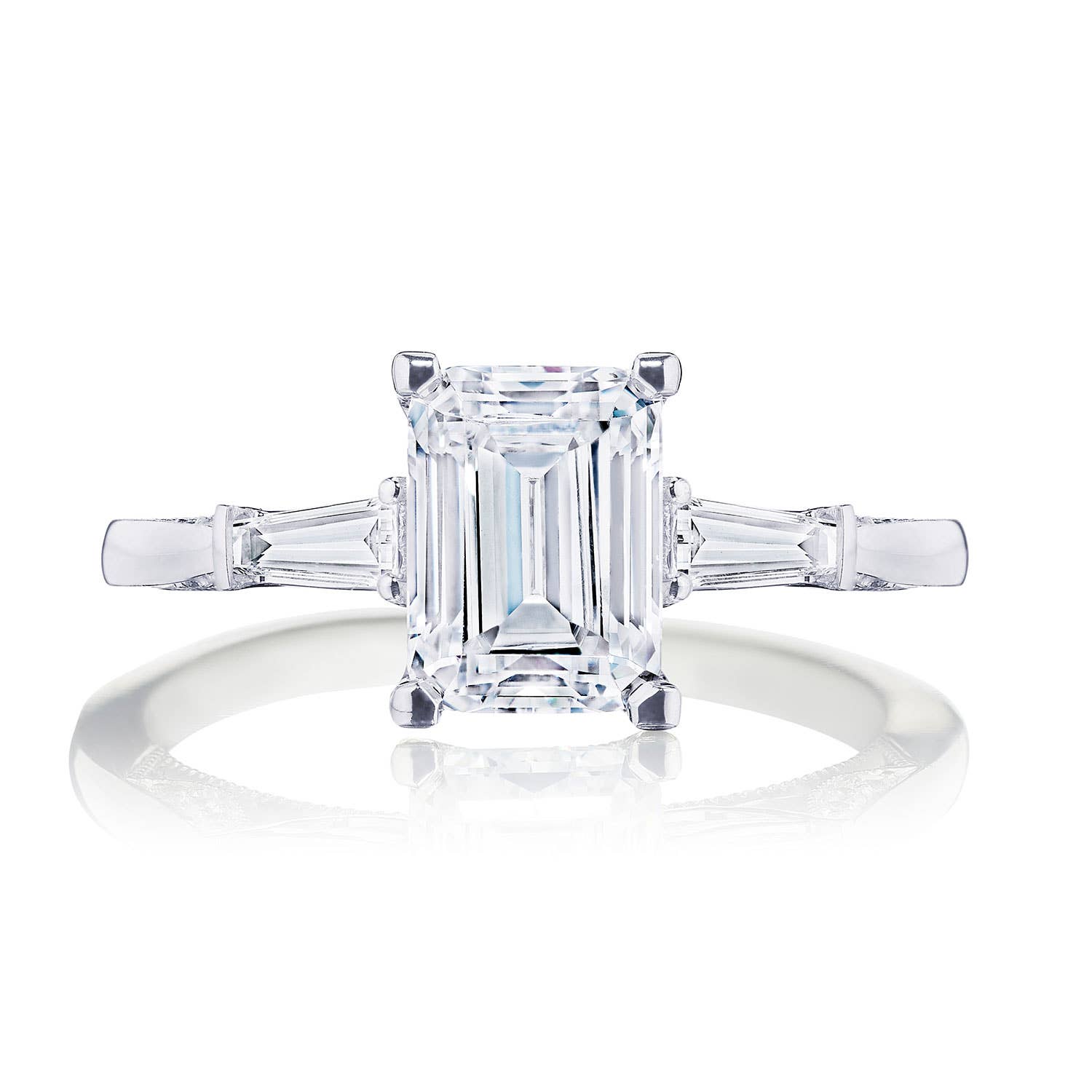 Simply TACORI | Emerald 3-Stone Engagement Ring 2669EC75X55
