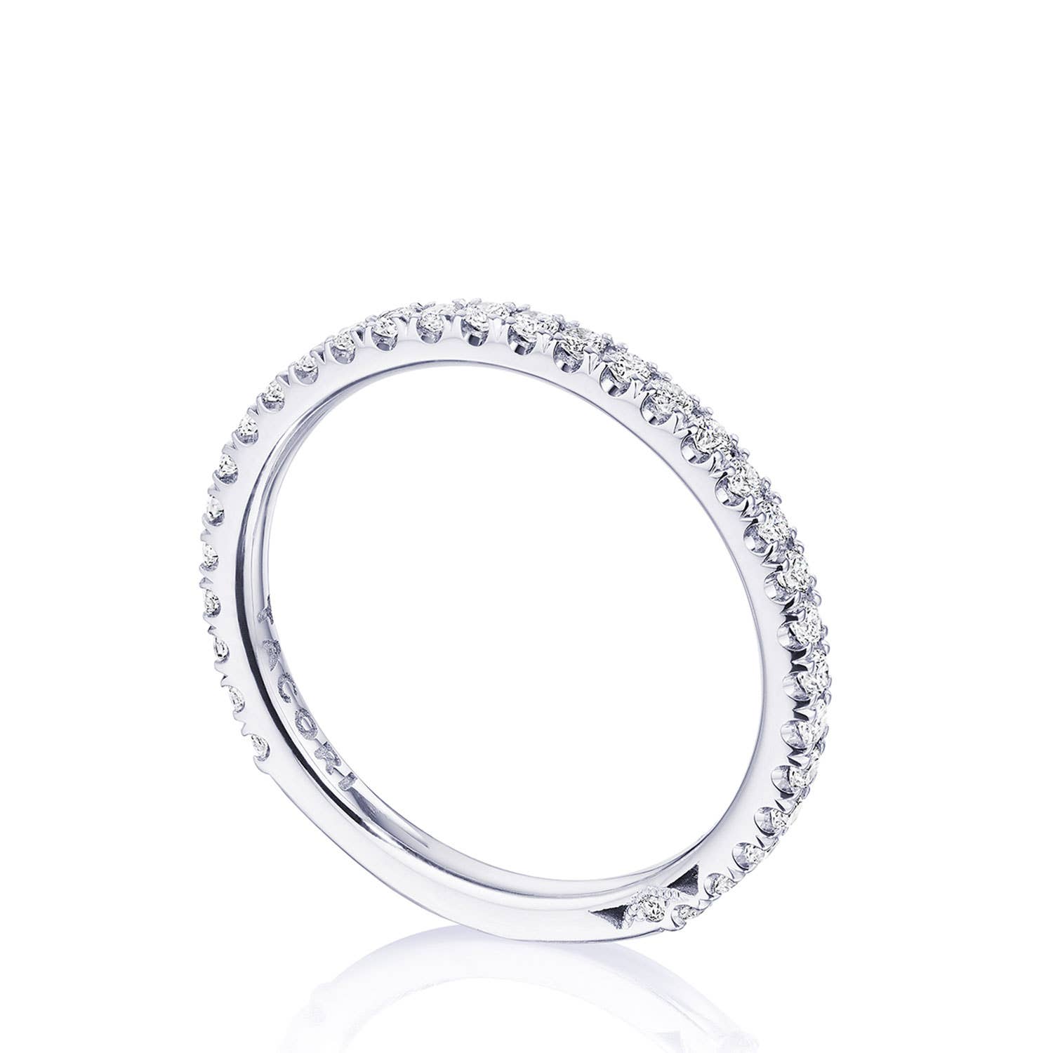 Simply TACORI | French Pavé Diamond Wedding Band - 2mm 2670B34