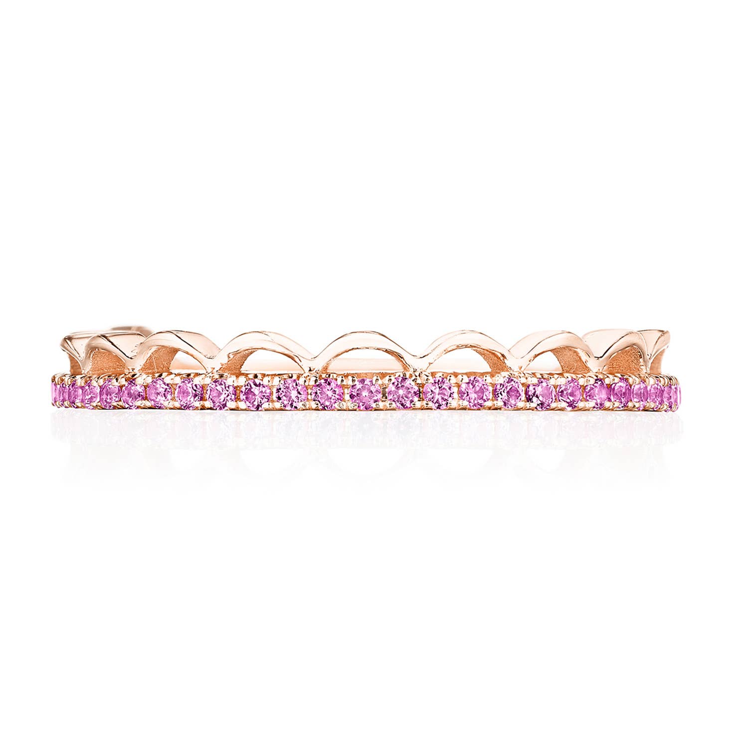 Sculpted Crescent | Crescent Crown Ring with Pink Sapphire 2674B34PKSPK