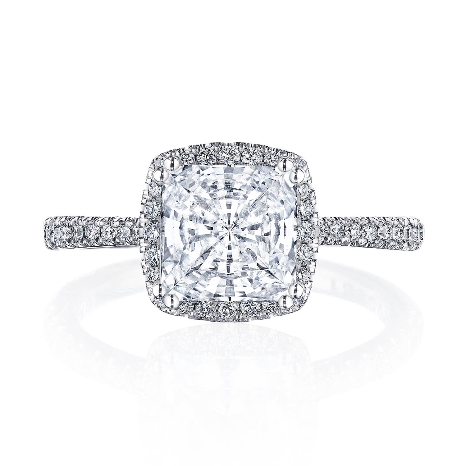 Simply TACORI | Princess with Cushion Bloom Engagement Ring 2677PRCU7