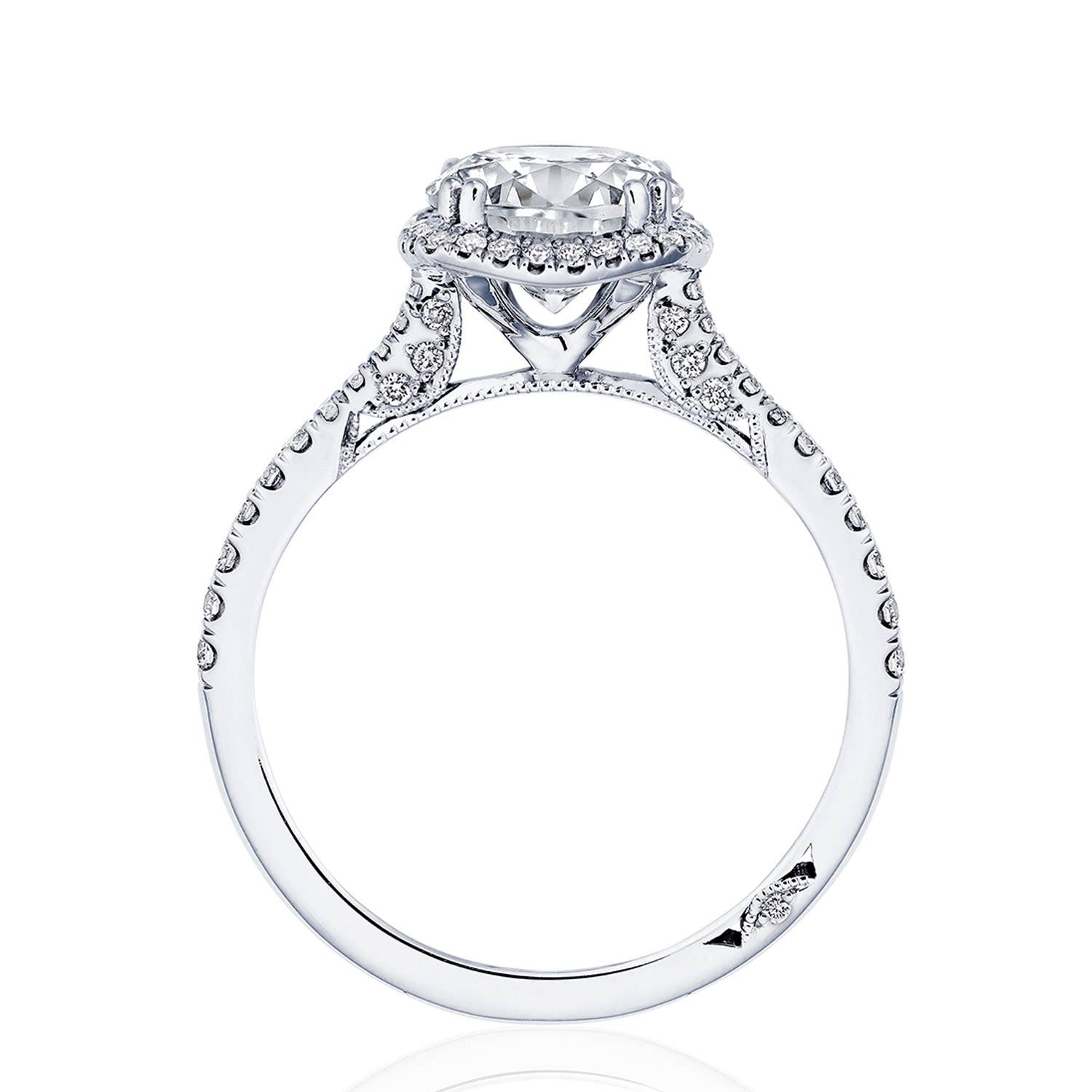 Simply TACORI | Princess with Cushion Bloom Engagement Ring 2677PRCU7