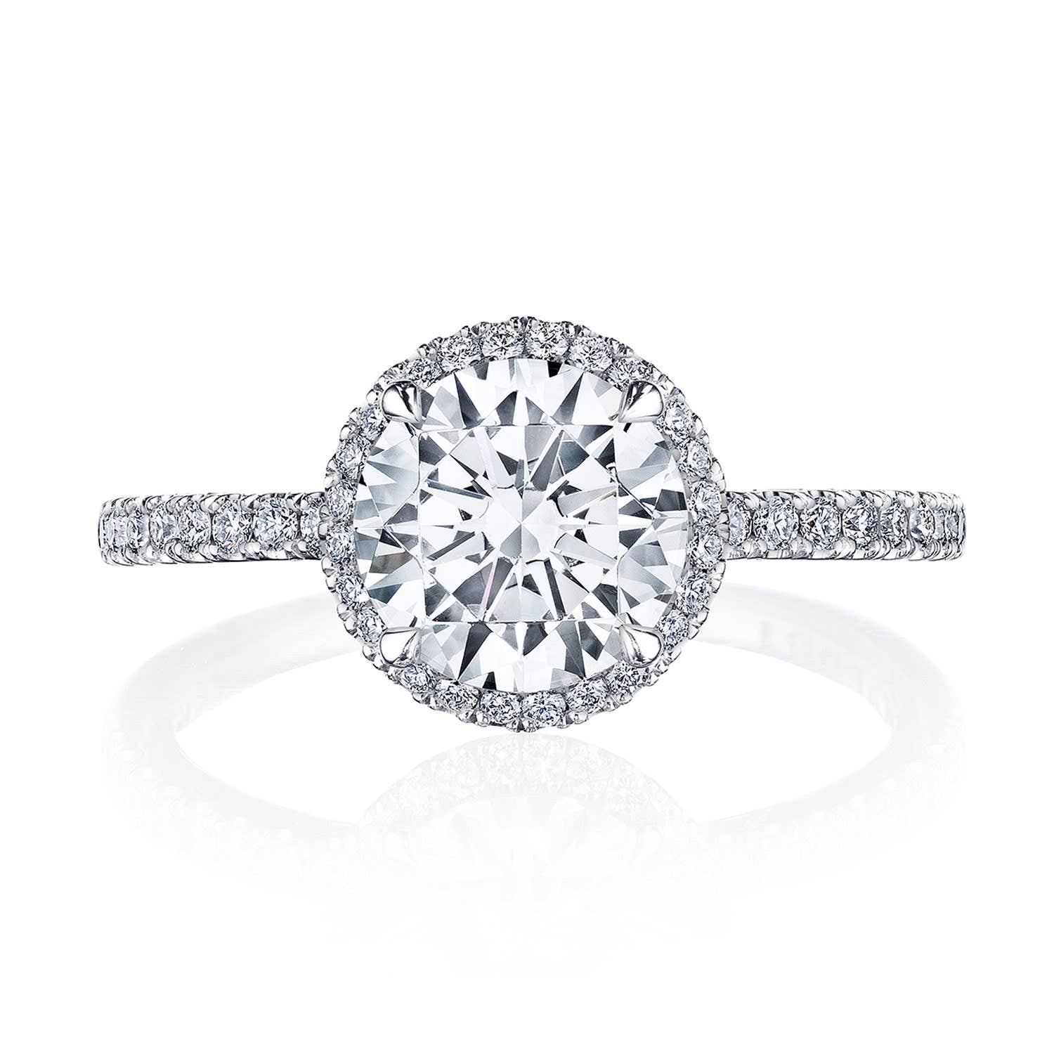 Simply TACORI | Round Bloom Engagement Ring 2677RD8