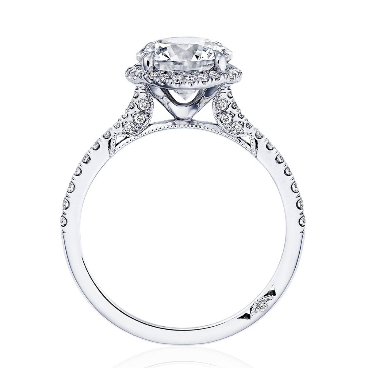 Simply TACORI | Round Bloom Engagement Ring 2677RD8