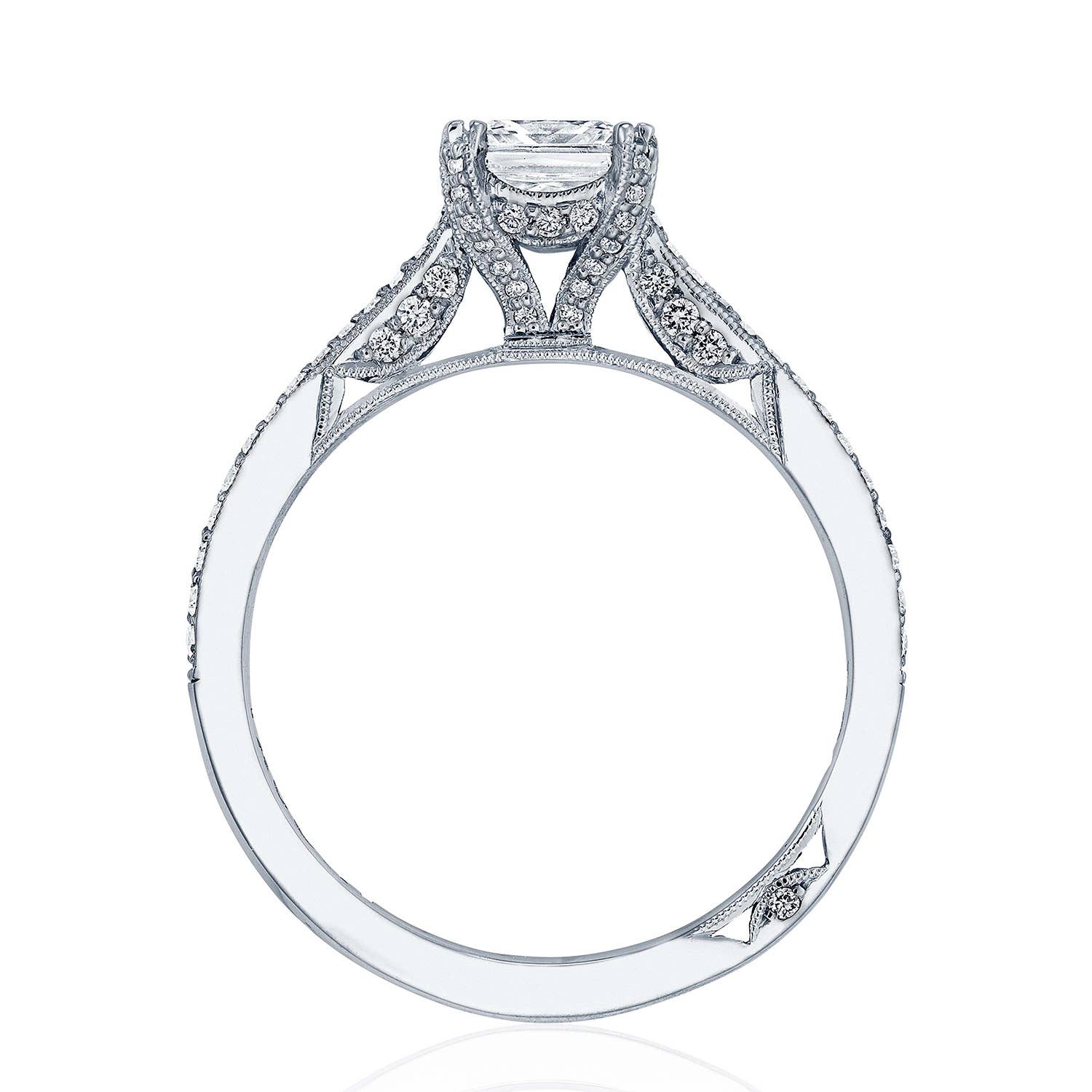 Simply TACORI | Princess Solitaire Engagement Ring 2679PR55