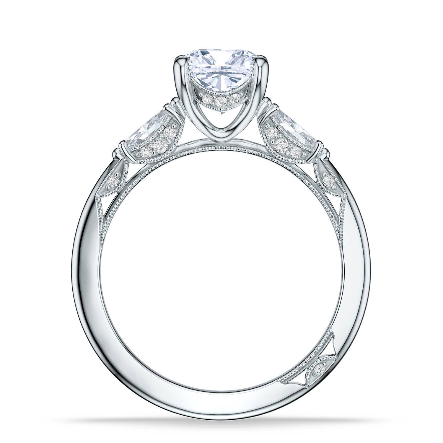 Simply TACORI | Cushion 3-Stone Engagement Ring 2685cu65