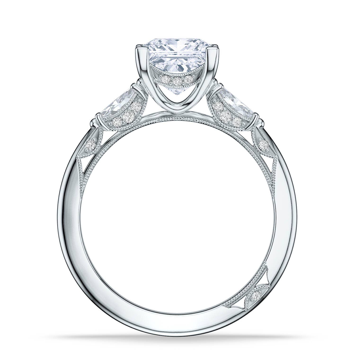 Simply TACORI | Princess 3-Stone Engagement Ring 2685pr65