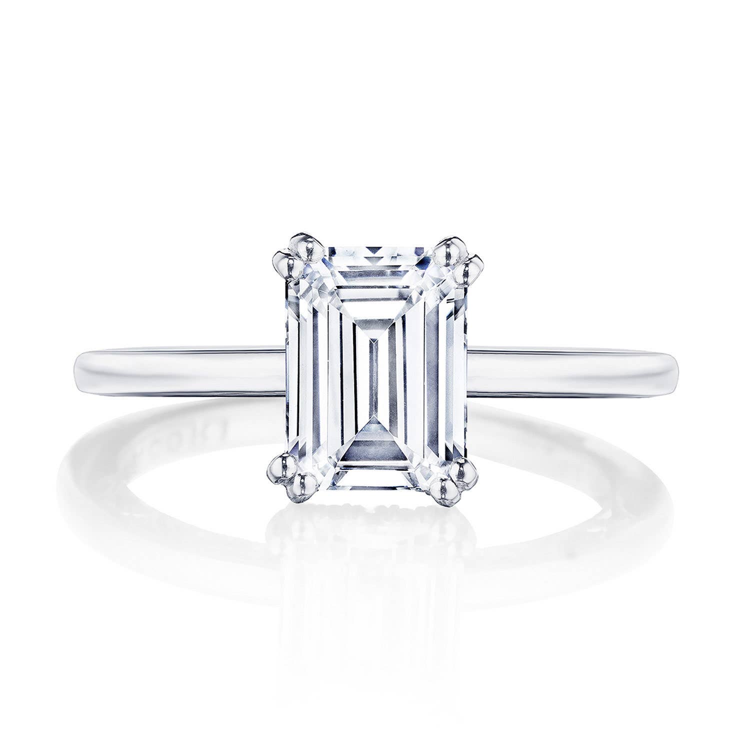 Dantela | Emerald Solitaire Engagement Ring 268917EC8X6