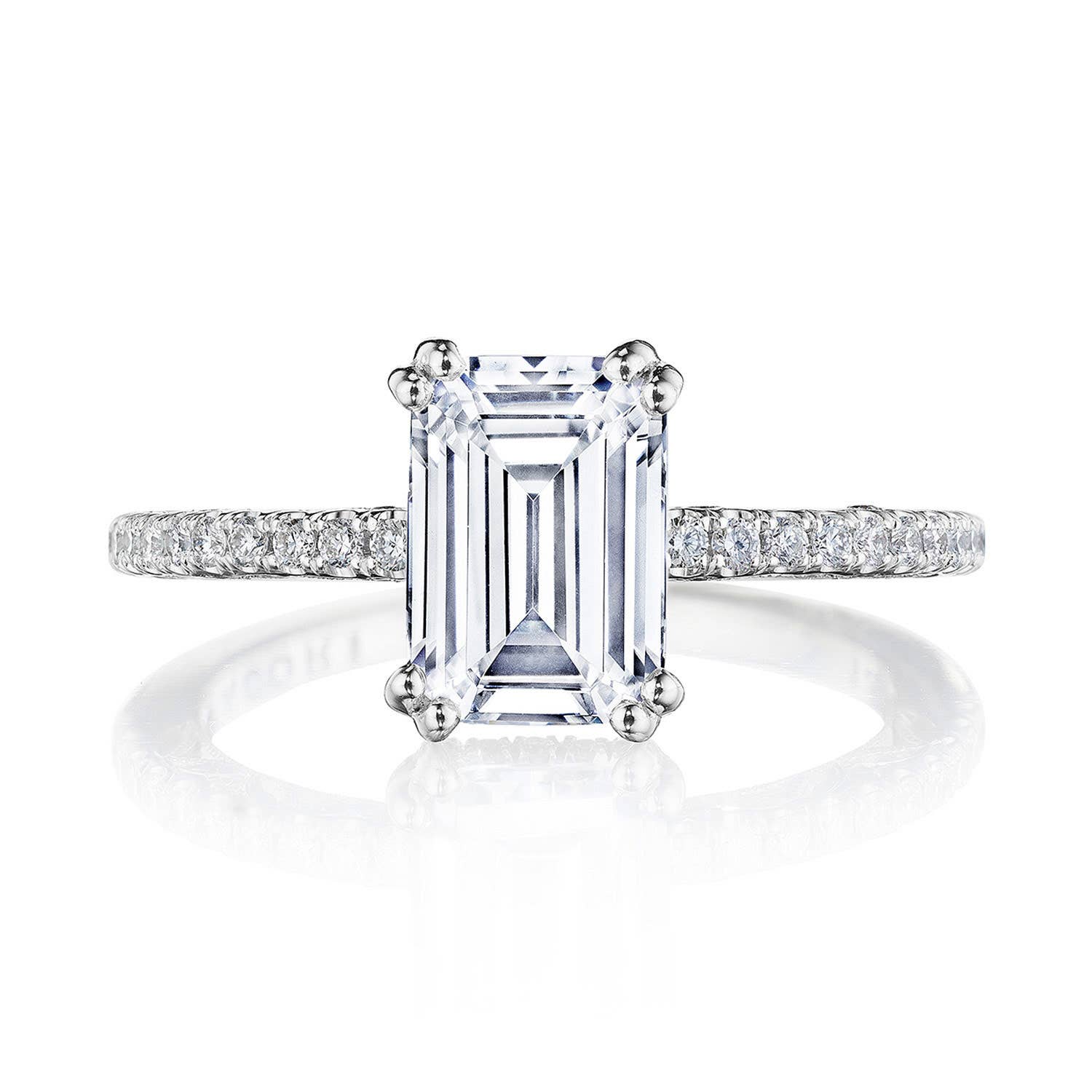 Dantela | Emerald Solitaire Engagement Ring 269017EC85X6